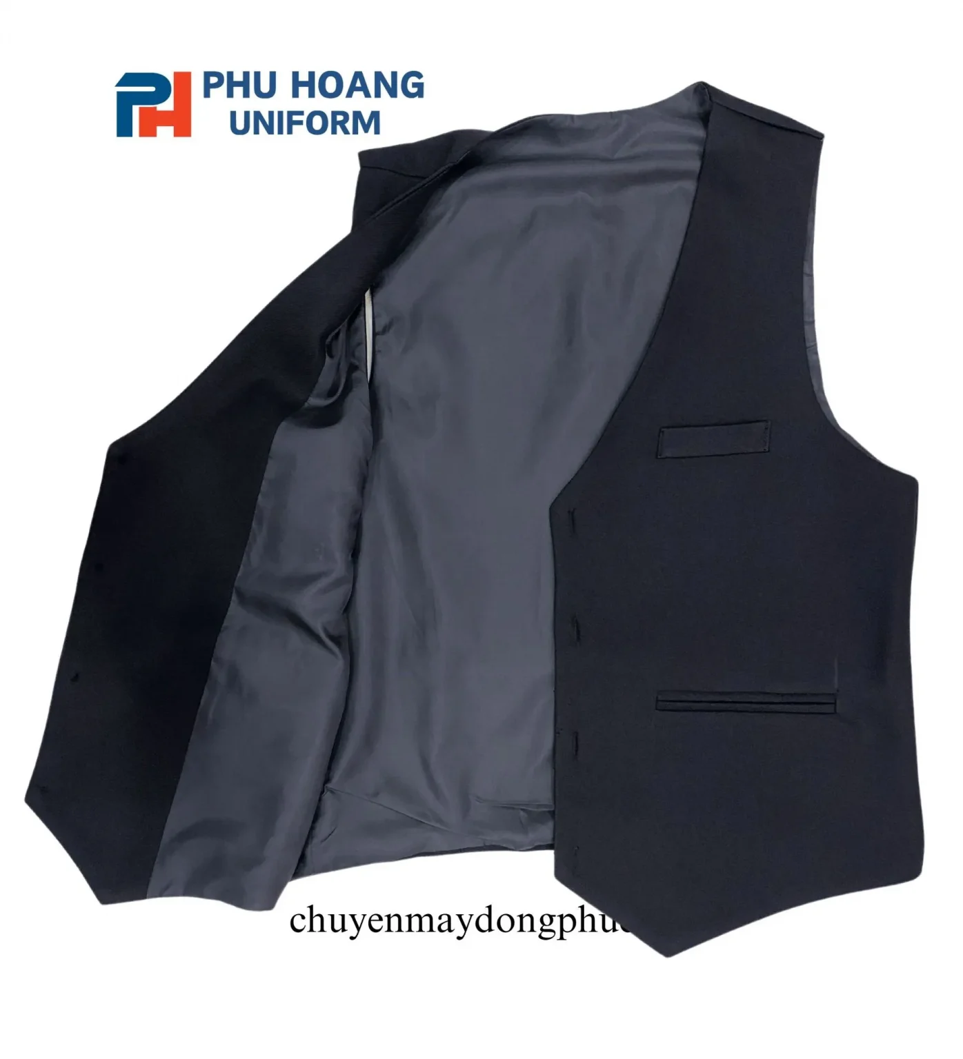 ÁO GILE NAM NỮ MÀU ĐEN MAY SẴN SG001