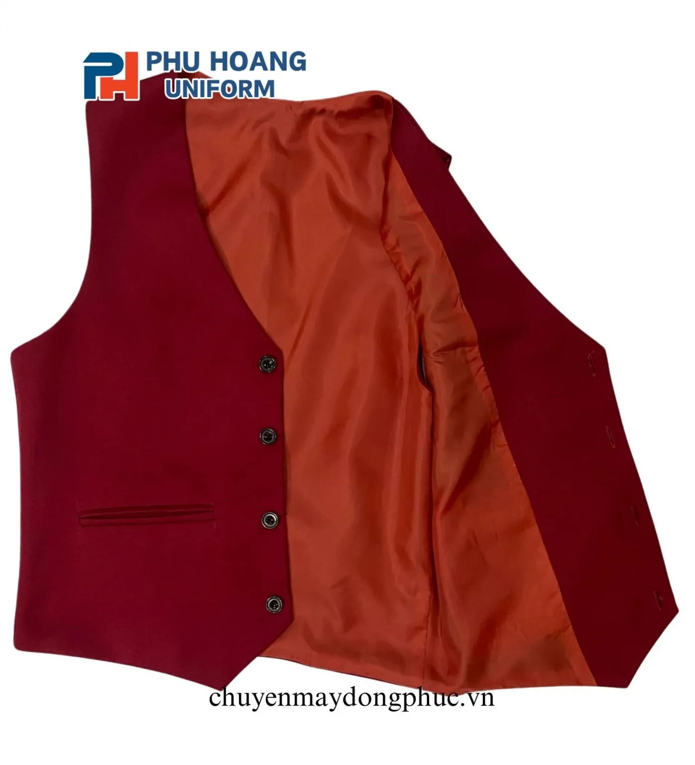 ÁO GILE NAM NỮ MÀU ĐỎ MAY SẴN SG002