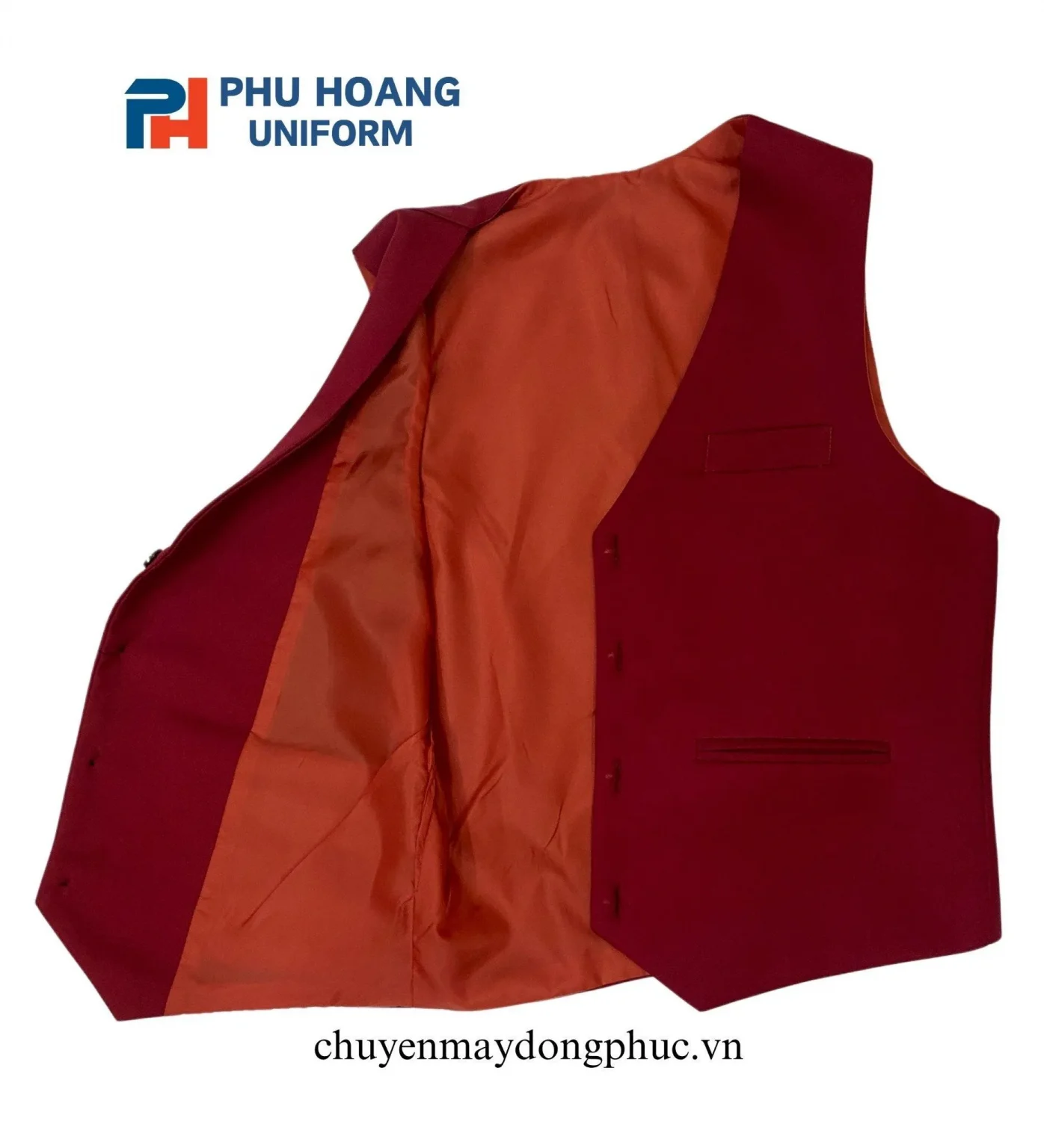 ÁO GILE NAM NỮ MÀU ĐỎ MAY SẴN SG002