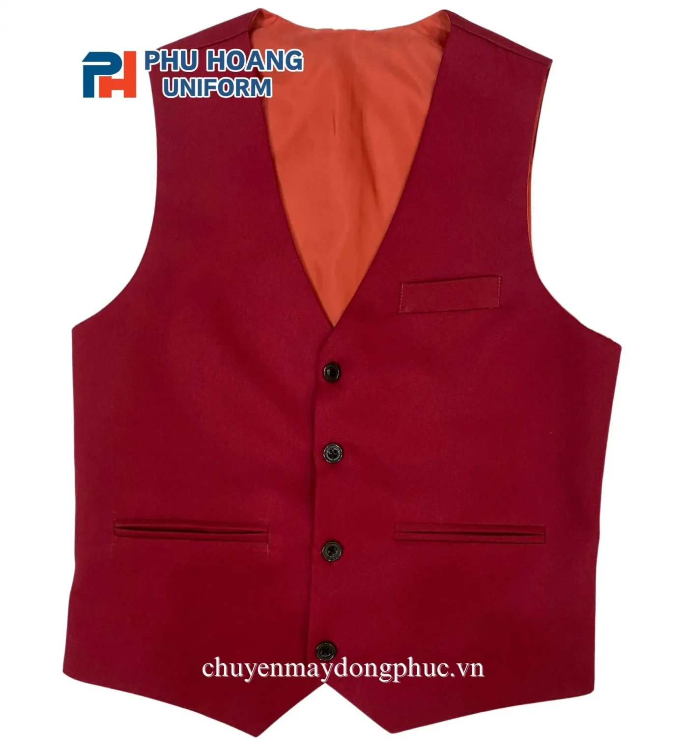 ÁO GILE NAM NỮ MÀU ĐỎ MAY SẴN SG002