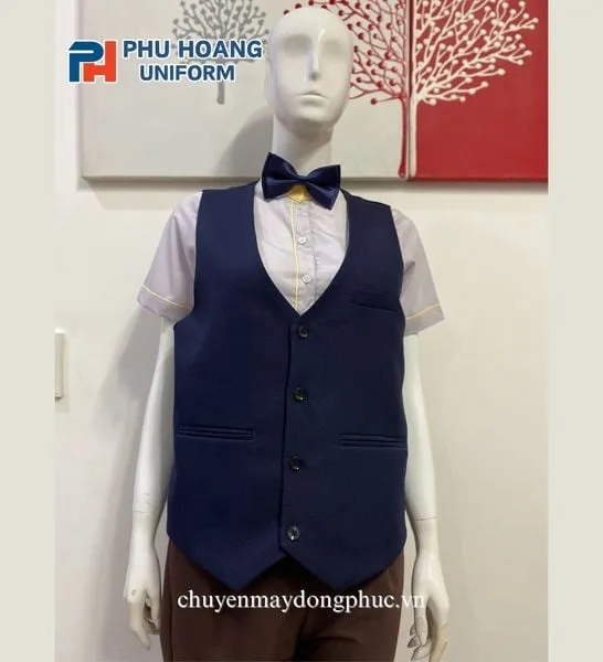 ÁO GILE NAM NỮ MÀU XANH ĐEN MAY SẴN SG003