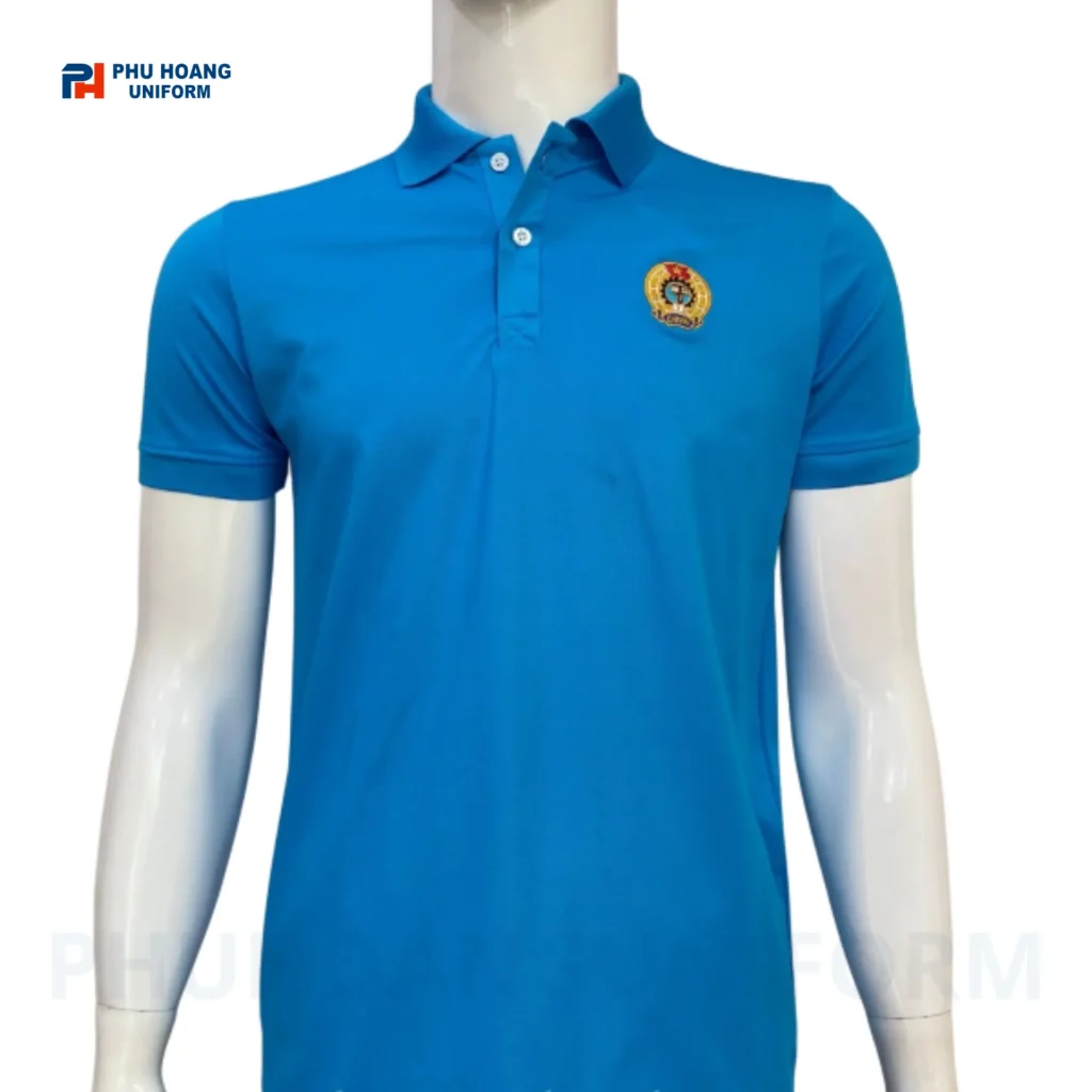 Áo Polo Công Đoàn Tay Ngắn Xanh Dương Áo Polo Công Đoàn Tay Ngắn Xanh Dương
