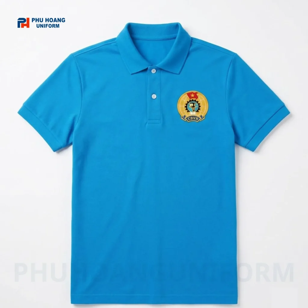 Áo Polo Công Đoàn Tay Ngắn Xanh Dương Áo Polo Công Đoàn Tay Ngắn Xanh Dương