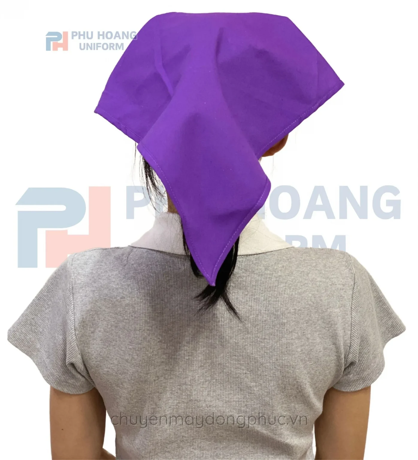 NÓN TAM GIÁC TÍM MAY SẴN SN007