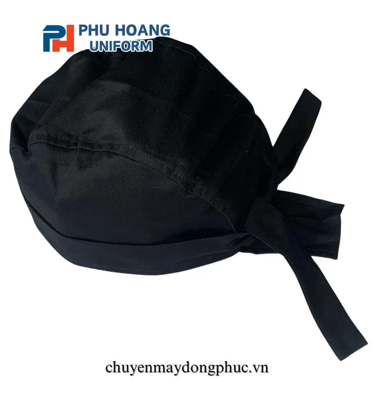 NÓN BẾP CỘT SAU MÀU ĐEN MAY SẴN SN029