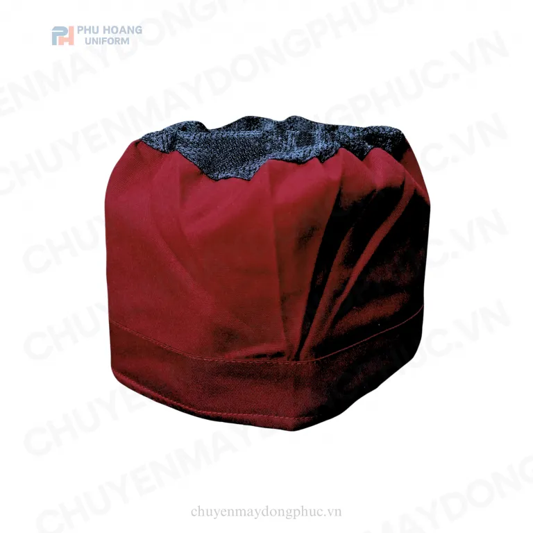 NÓN BẾP CHÓP LƯỚI CHUN SAU ĐỎ ĐÔ MAY SẴN SN032