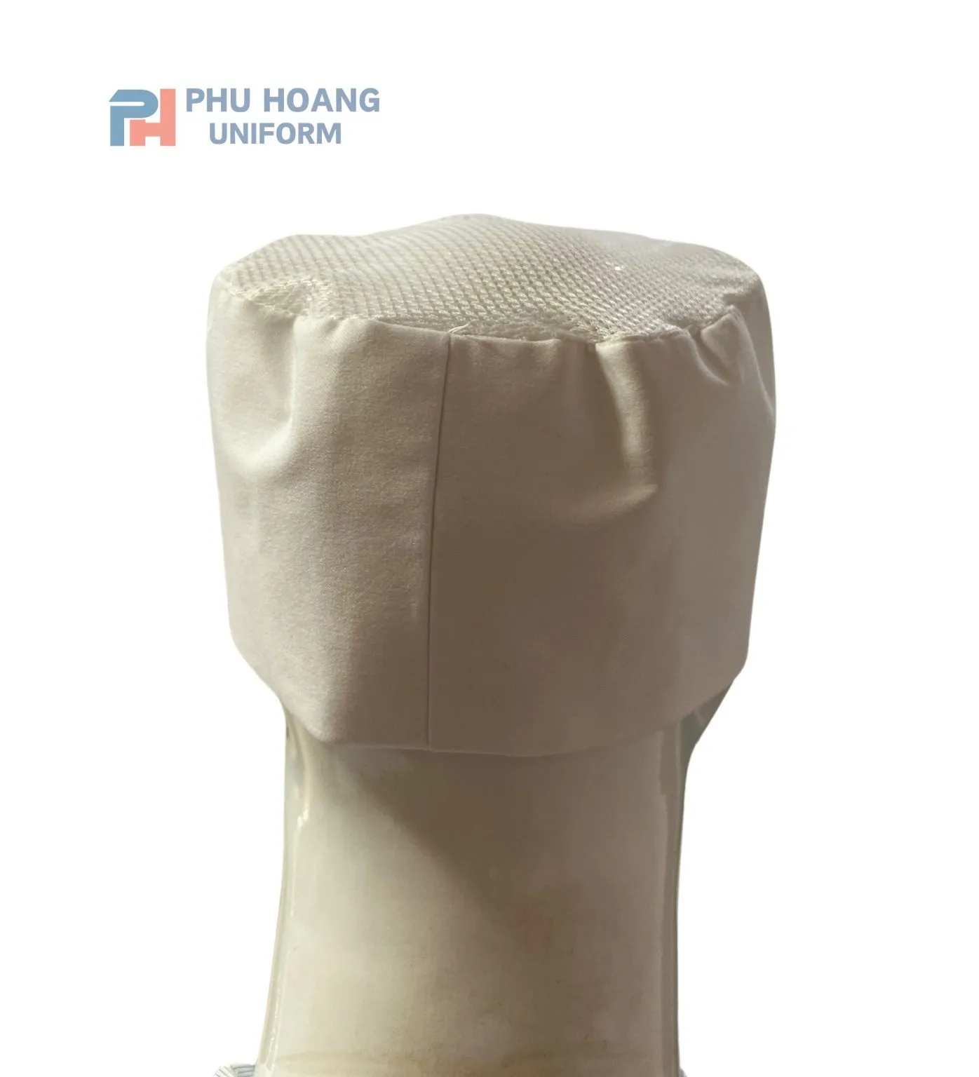 NÓN BẾP NHẬT CHÓP LƯỚI TRẮNG TINH MAY SẴN SN019