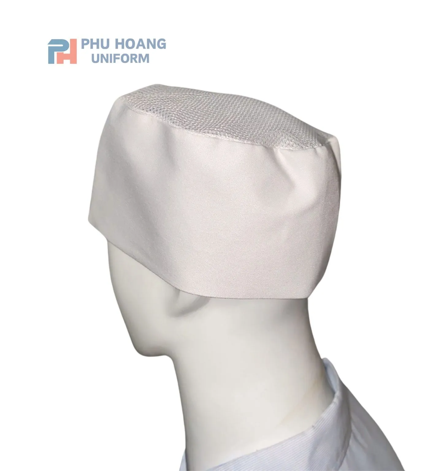 NÓN BẾP NHẬT CHÓP LƯỚI TRẮNG TINH MAY SẴN SN019