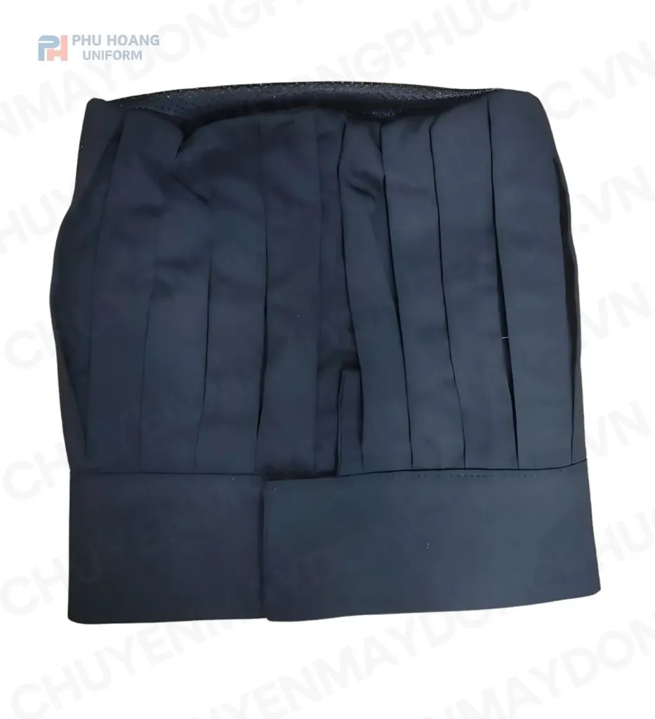 NÓN BẾP TRƯỞNG ĐEN MAY SẴN SN021