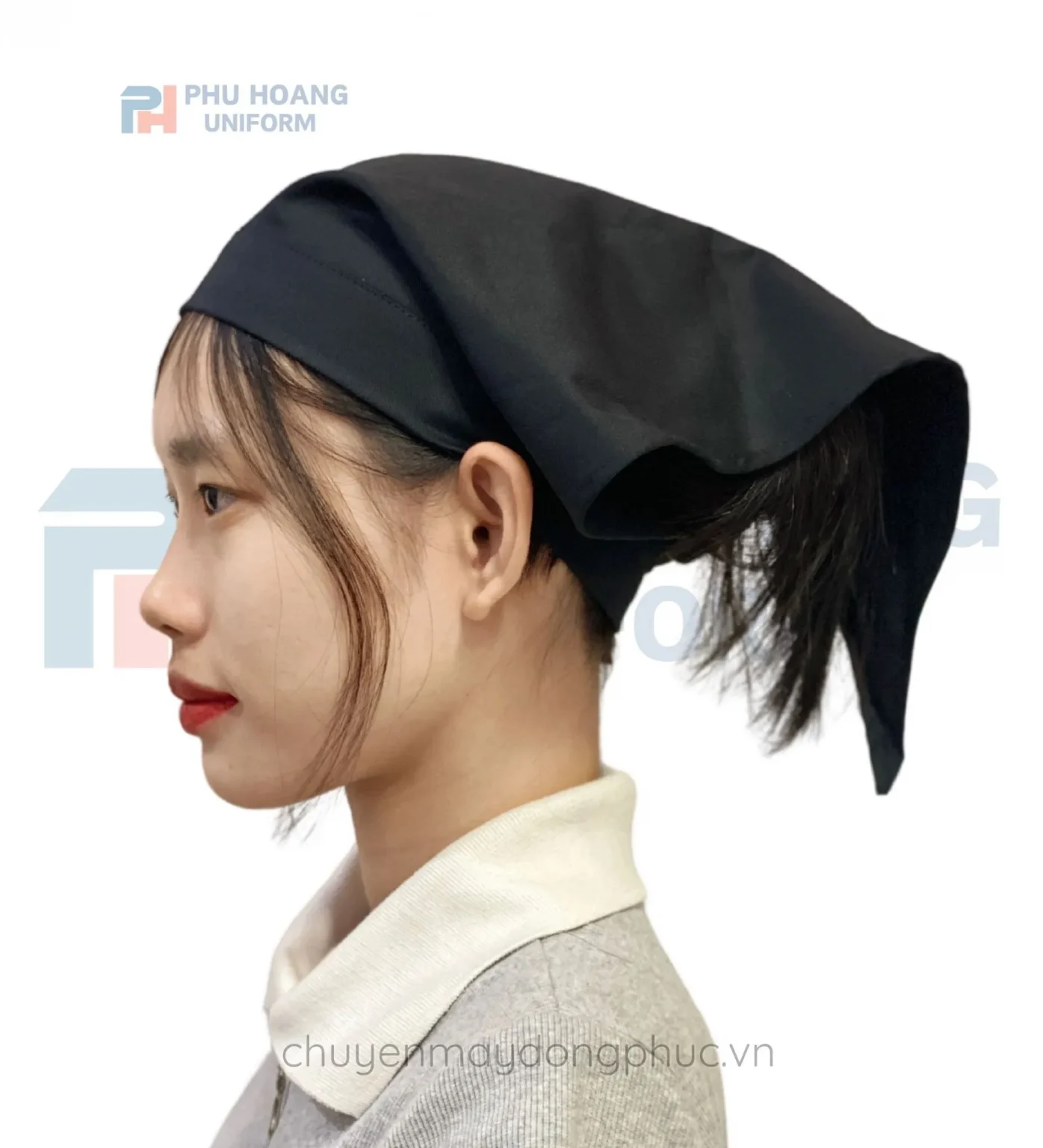 NÓN TAM GIÁC ĐEN MAY SẴN SN005