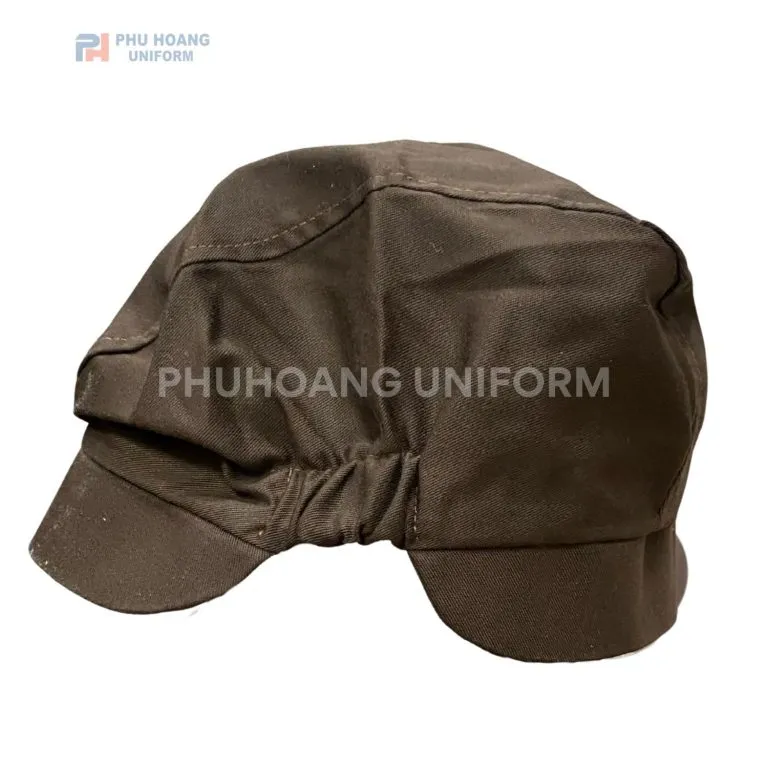 MŨ PHỤC VỤ KIỂU MÀU NÂU MAY SẴN SV004