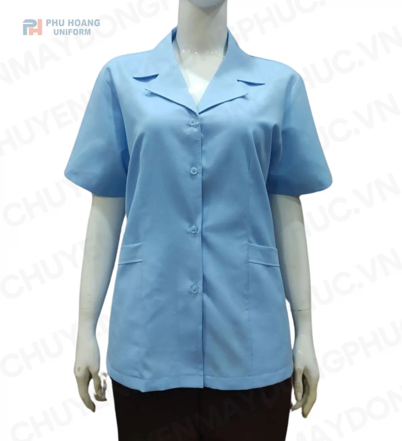 ĐỒNG PHỤC TẠP VỤ MÀU XANH LAM MAY SẴN SL001