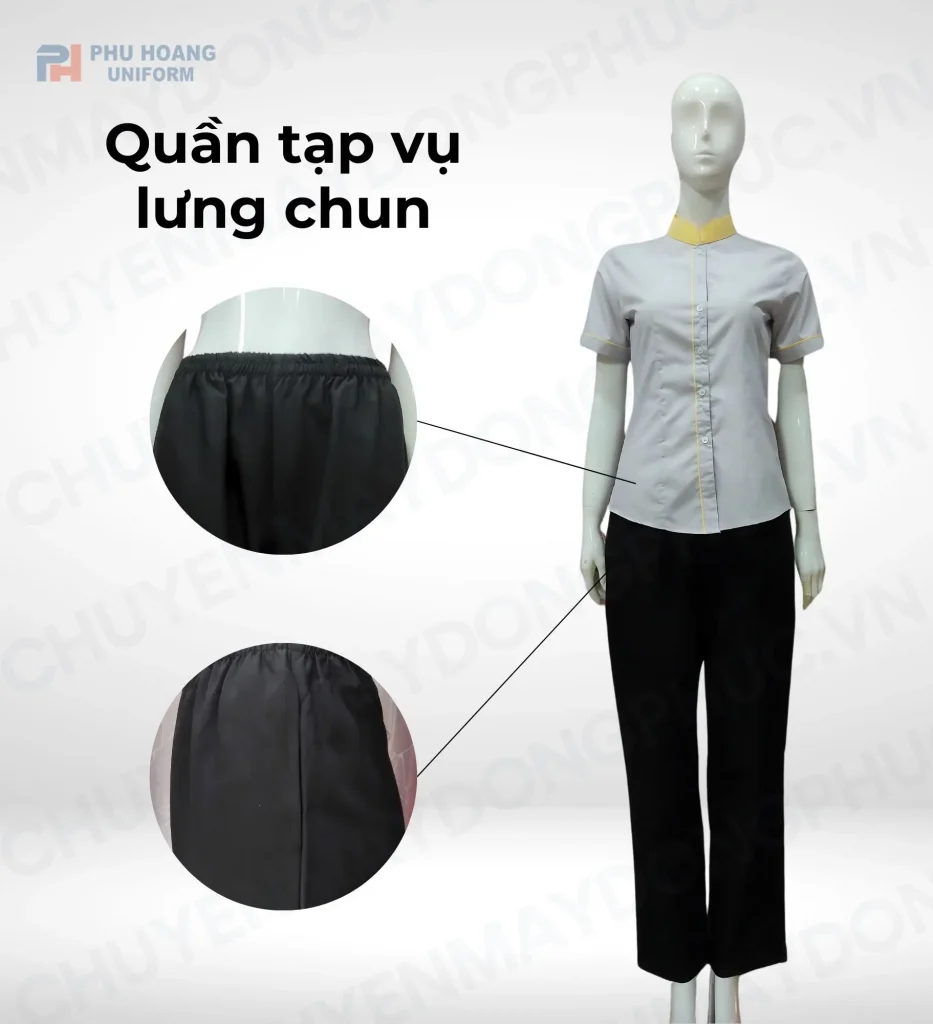 QUẦN TẠP VỤ LƯNG CHUN MAY SẴN SL009