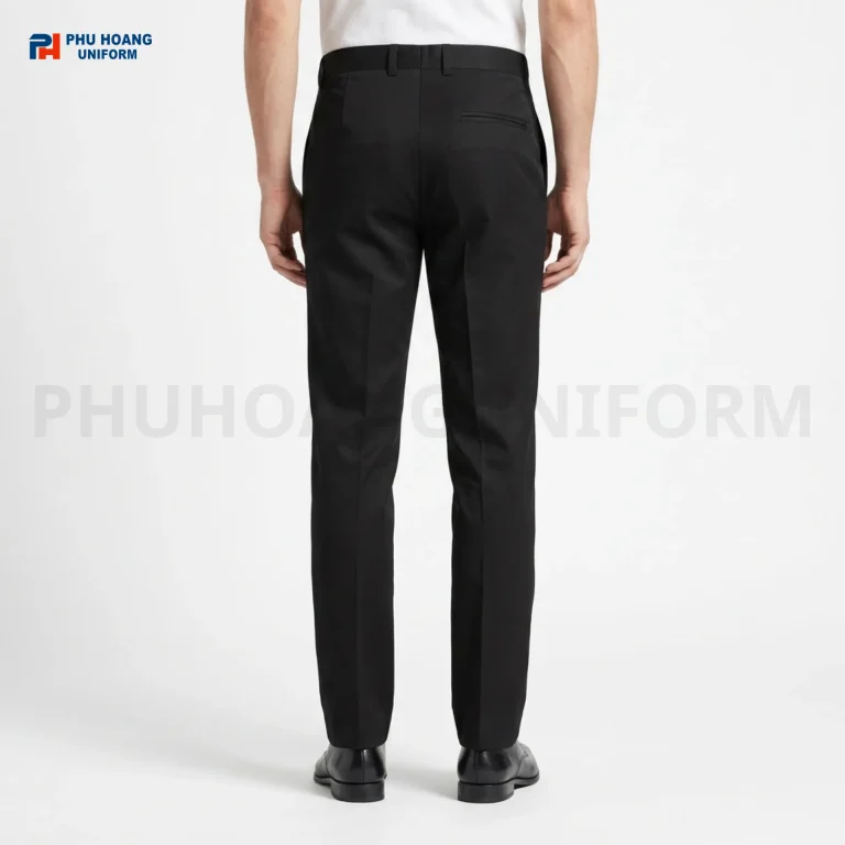 Mặt sau của Quần tây đen nam Mặt sau của Quần tây đen nam