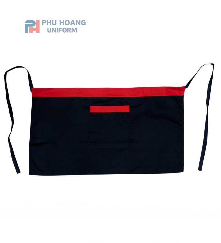 TẠP DỀ CỘT NGANG ĐEN PHỐI ĐỎ 1 TÚI MAY SẴN SA049