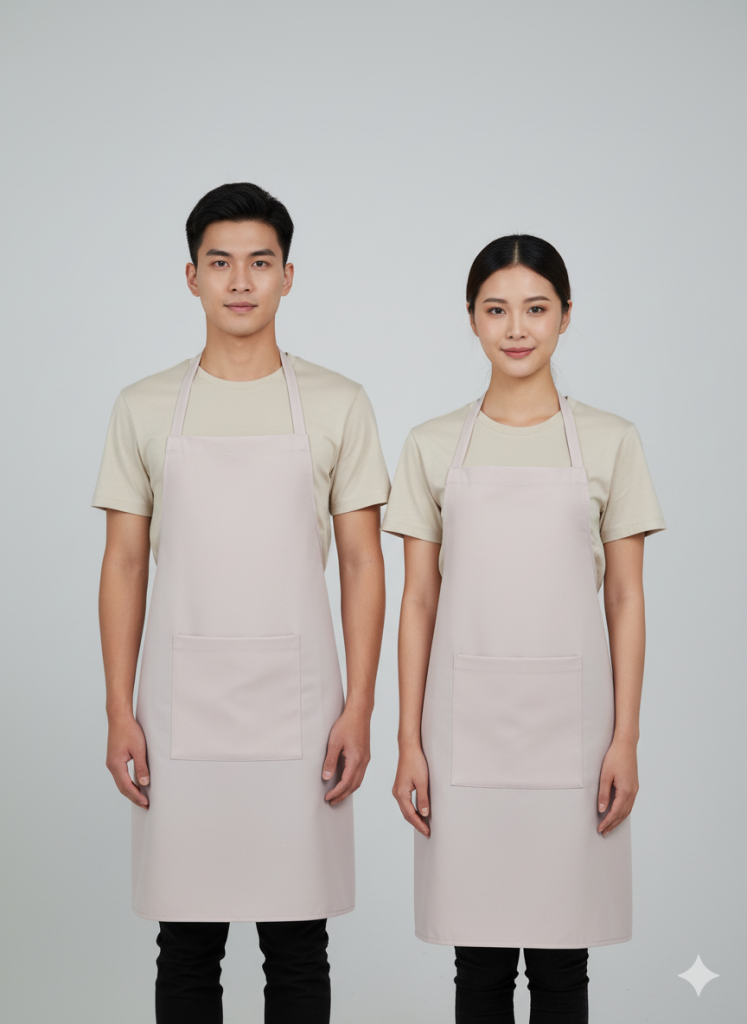 TẠP DỀ YẾM KAKI THUN MÀU KEM BE MAY SẴN SA025