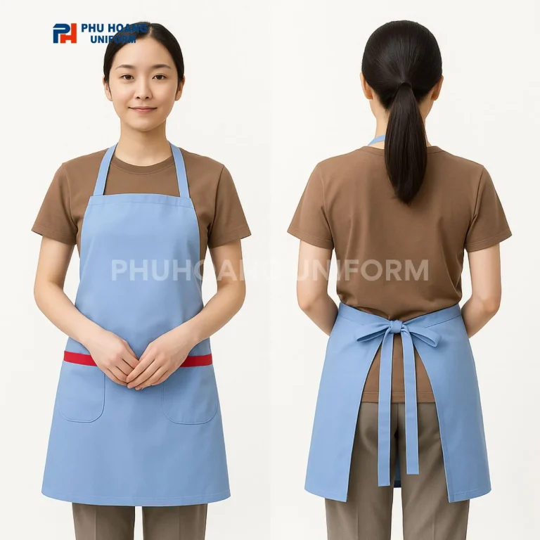 TẠP DỀ YẾM XANH PASTEL PHỐI ĐỎ SA044