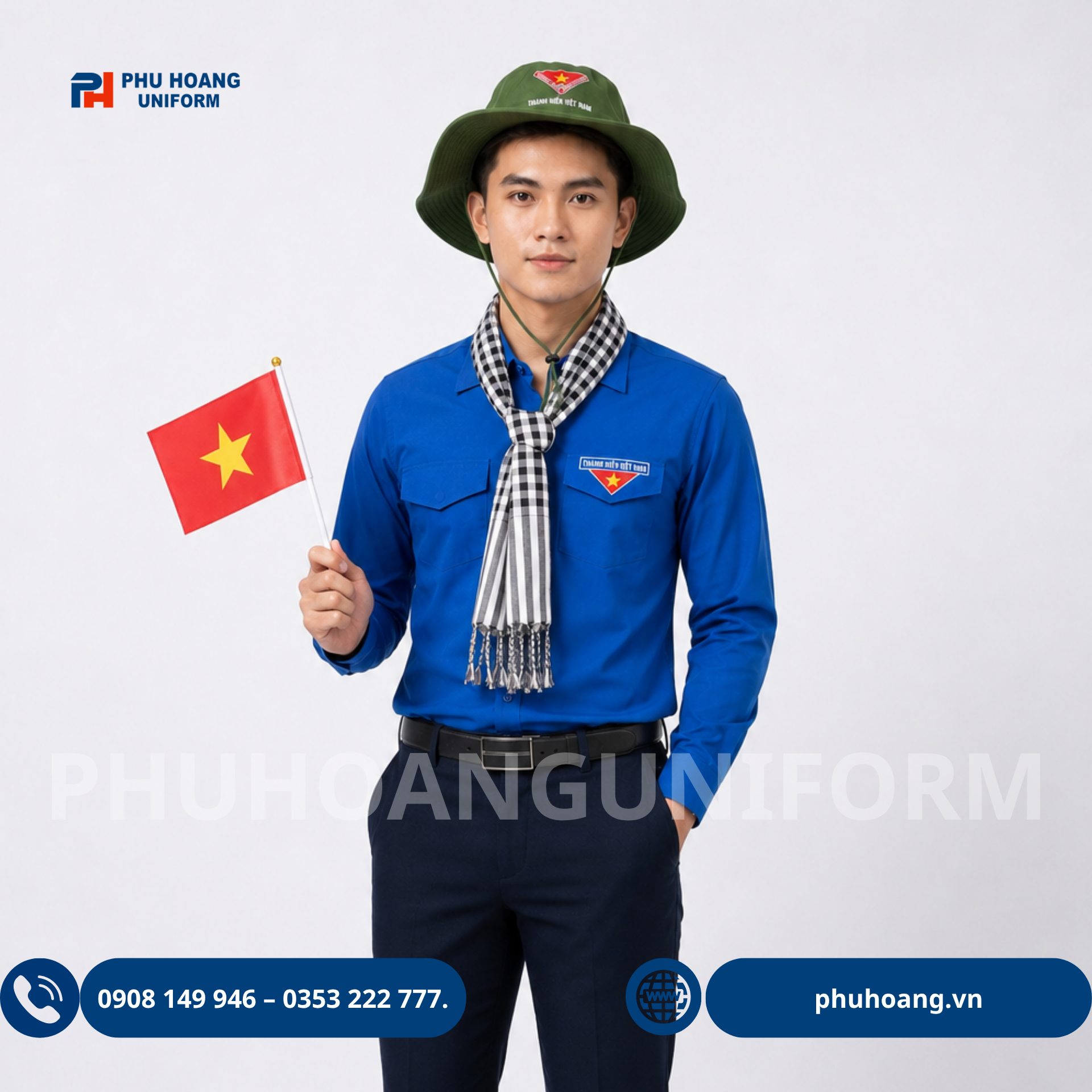 ÁO ĐOÀN+ MŨ TAI BÈO+ KHĂN RẰN ÁO ĐOÀN+ MŨ TAI BÈO+ KHĂN RẰN