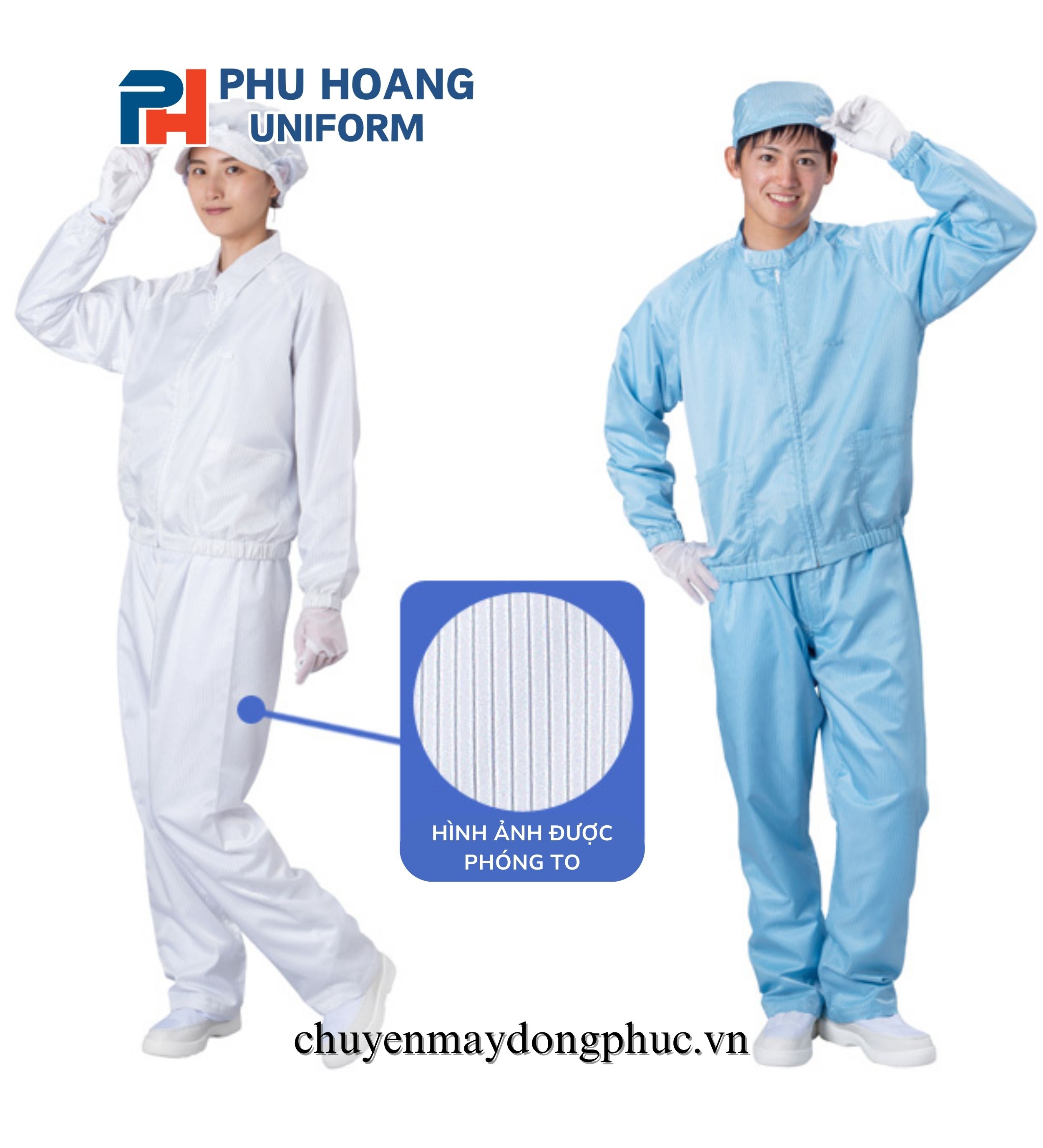 QUẦN ÁO CHỐNG TĨNH ĐIỆN (MAY SẴN)