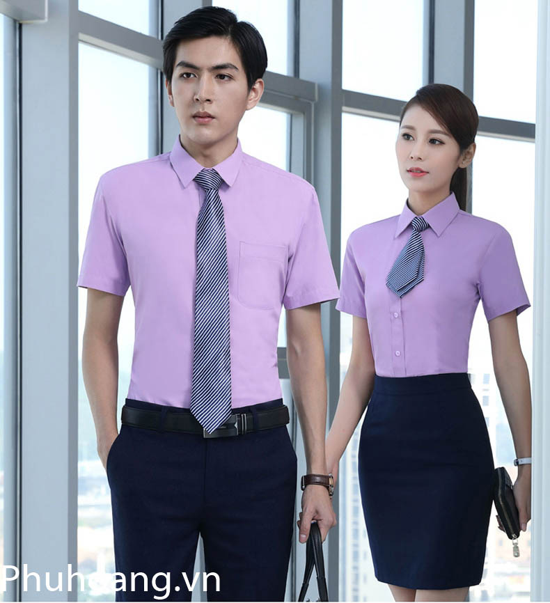 sơ mi nam nữ đồng phục sơ mi nam nữ đồng phục