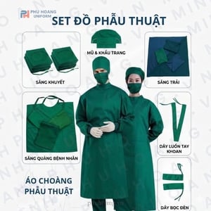 🏥 SET ĐỒ PHẪU THUẬT - TRANG PHỤC PHẪU THUẬT CHUYÊN NGHIỆP