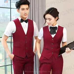 ÁO GILE NAM NỮ MÀU ĐỎ MAY SẴN SG002