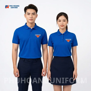 Áo Polo Đoàn Thanh Niên Tay Ngắn Xanh Dương