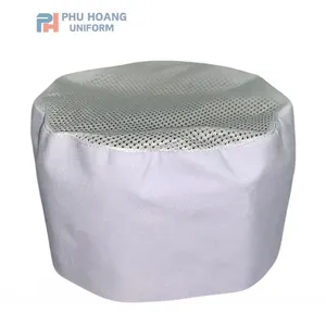 NÓN BẾP NHẬT CHÓP LƯỚI TRẮNG ĐỤC MAY SẴN SN020