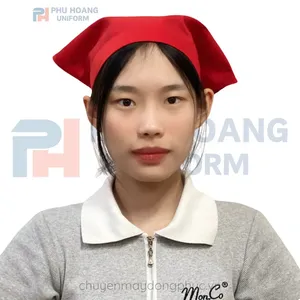 NÓN TAM GIÁC ĐỎ TƯƠI MAY SẴN SN006