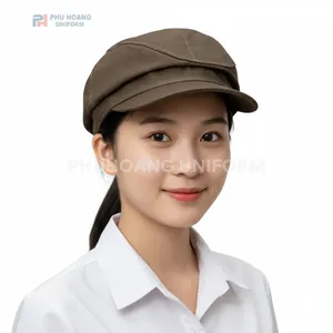 MŨ PHỤC VỤ KIỂU MÀU NÂU MAY SẴN SV004