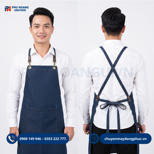 TẠP DỀ ĐEO CHÉO JEAN – MẪU TẠP DỀ ĐẸP CHO NHÂN VIÊN PHỤC VỤ