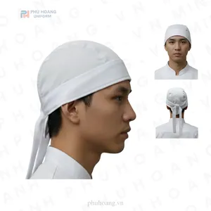 NÓN BẾP CỘT SAU MÀU TRẮNG MAY SẴN SN030