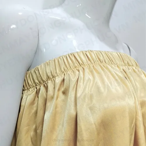 VÁY QUÂY SPA VÀNG NHẠT (MAY SẴN) SS011