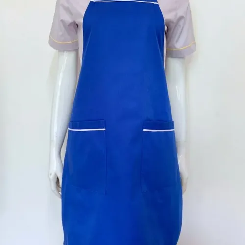 TẠP DỀ MÀU XANH DƯƠNG PHỐI TRẮNG MAY SẴN SA022