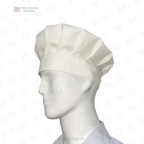 NÓN BẾP XẾP LY MÀU TRẮNG KEM