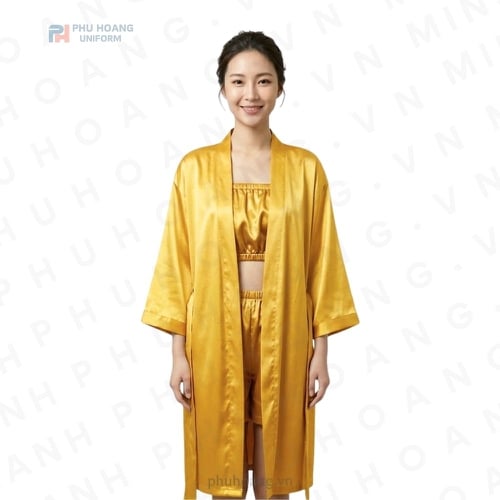 ÁO CHOÀNG SPA MÀU VÀNG
