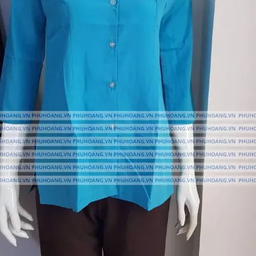 BỘ ĐỒ BÀ BA MÀU XANH LAM MAY SẴN ST004