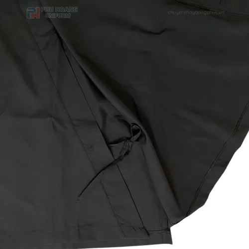 ÁO BẾP NHẬT ĐEN MAY SẴN SB012