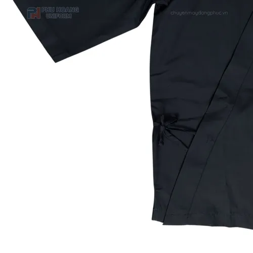 ÁO BẾP NHẬT ĐEN MAY SẴN SB012