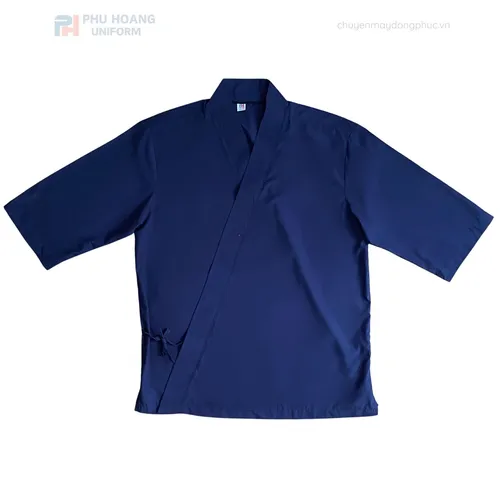 ÁO BẾP NHẬT XANH NAVY MAY SẴN SB013