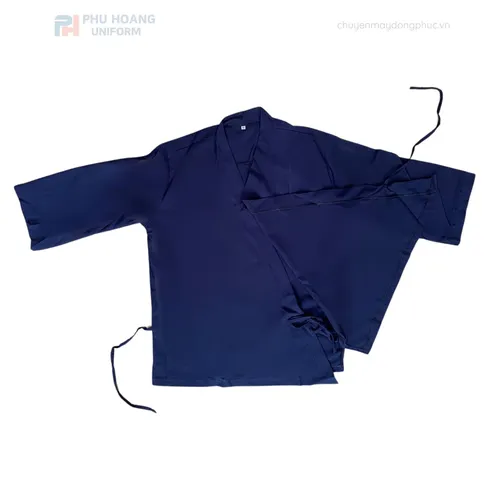 ÁO BẾP NHẬT XANH NAVY MAY SẴN SB013