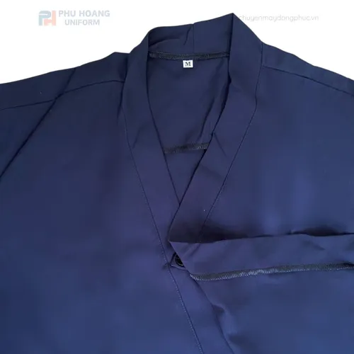 ÁO BẾP NHẬT XANH NAVY MAY SẴN SB013