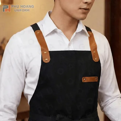 TẠP DỀ ĐEN PHỐI DA DÂY CANVAS (MAY SẴN) 