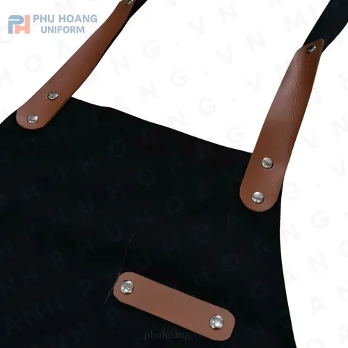 TẠP DỀ ĐEN PHỐI DA DÂY CANVAS (MAY SẴN) 