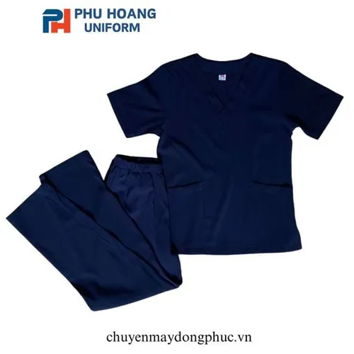 BỘ QUẦN ÁO SCRUBS XANH ĐEN (MAY SẴN) – SH003