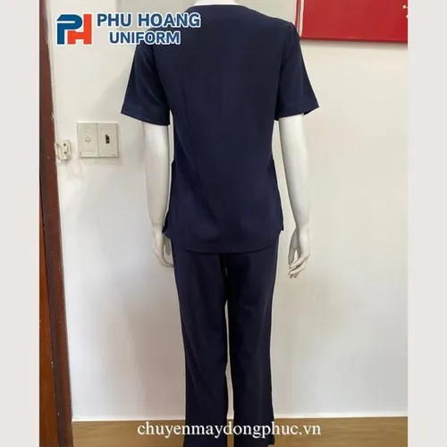 BỘ QUẦN ÁO SCRUBS XANH ĐEN (MAY SẴN) – SH003