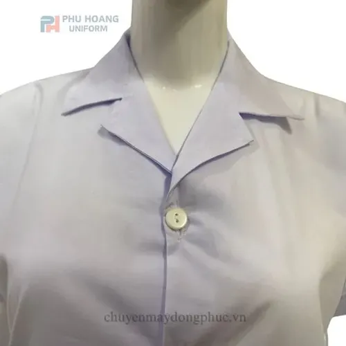 ÁO THỦY SẢN MÀU TRẮNG (MAY SẴN) SW013