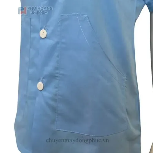 ÁO THỦY SẢN MÀU XANH (MAY SẴN) SW012