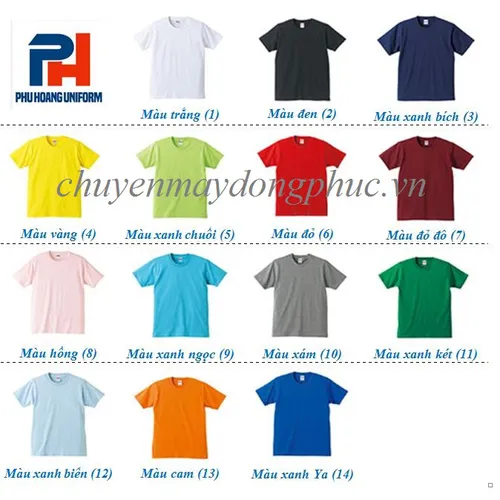 ÁO THUN CỔ TRÒN MAY SẴN 002B