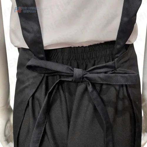 TẠP DỀ YẾM CHỮ H MÀU ĐEN MAY SẴN SA024